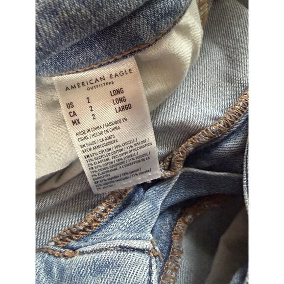 American Eagle Womens Jeans Blue 2 Long RN 54485 90s Vintage - Picture 4 of 4